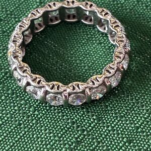 Diamonique Sterling Silver Ring Size 7